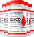 NutraRize (5 Pack) Sugar Sync Glyco Optimizer Capsules, Official SugarSync Glyco Optimiser, Sugar Sync Joint Optimizer, Sugar Sync Gluco Cleanse Detox Formula, SugarSync Glycol Reviews (300 Capsules)