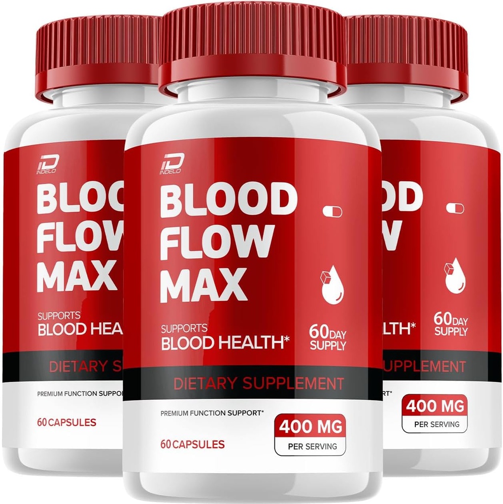 Sangue Flusso Max Capsule - SangueFlowMax Advanced Formula, SangueFlow Max Extra Forza, Benessere generale, Vitamine Naturali, Recensioni (3 Pack - 180 capsule)