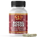 Royal Detox - All-in-One Cleanse | Zeolite, Cilantro, Chlorella, Spirulina, Apple Pectin | Vollkörper, Leber, Colon Detox | Unterstützt Energie, Stimmung, Immunität, Gut Gesundheit, Reduzierte Entzündung 90 Kapseln
