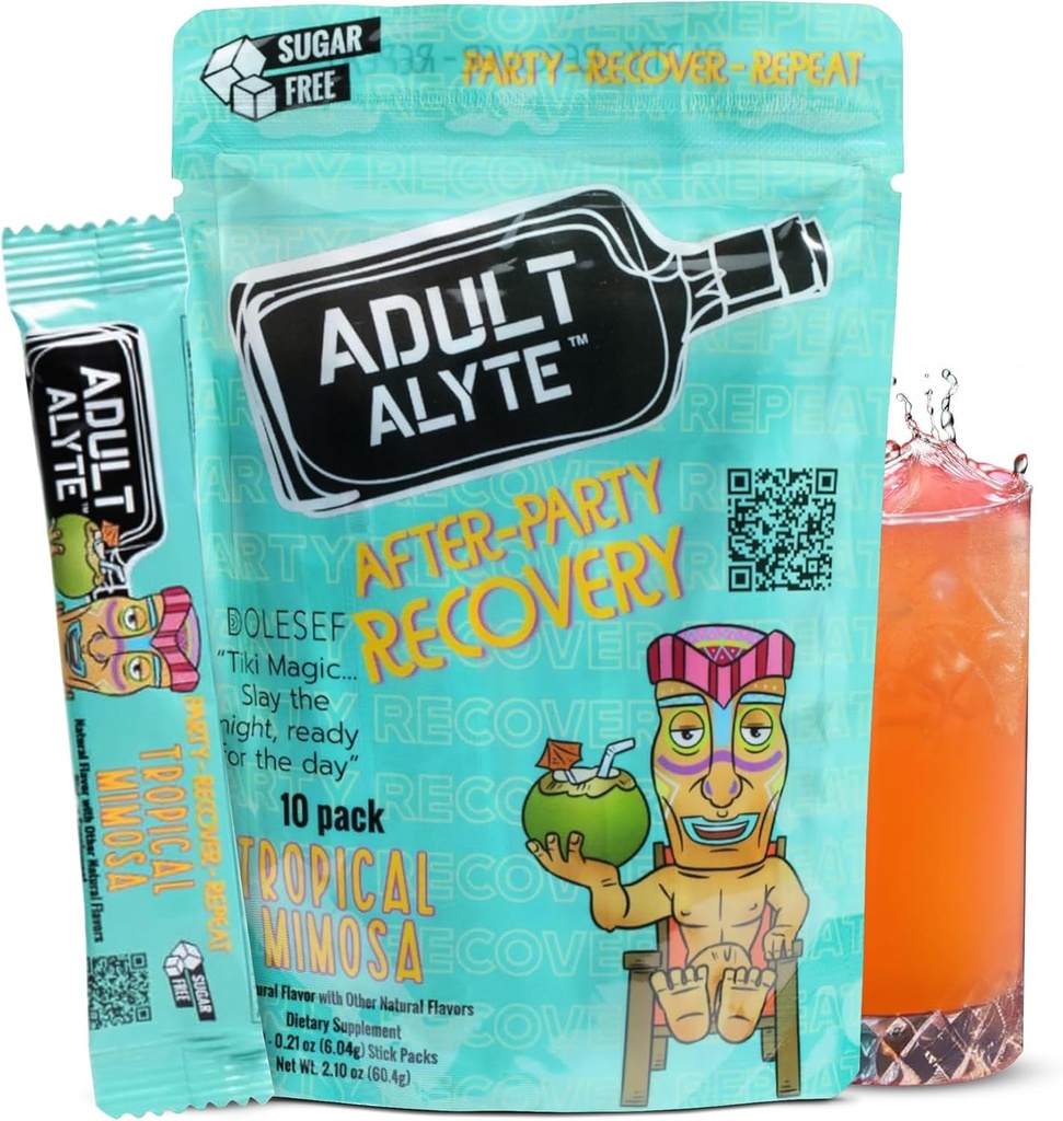 After Alcohol Aid Wellness Vitamins I Restore Better Mornings I Dihydromyricetin DHM & B Vitamins Complex I Antioxidants Supplement and Liver Support I 10 Powder Stick Drink Packets I Unicorn Candy