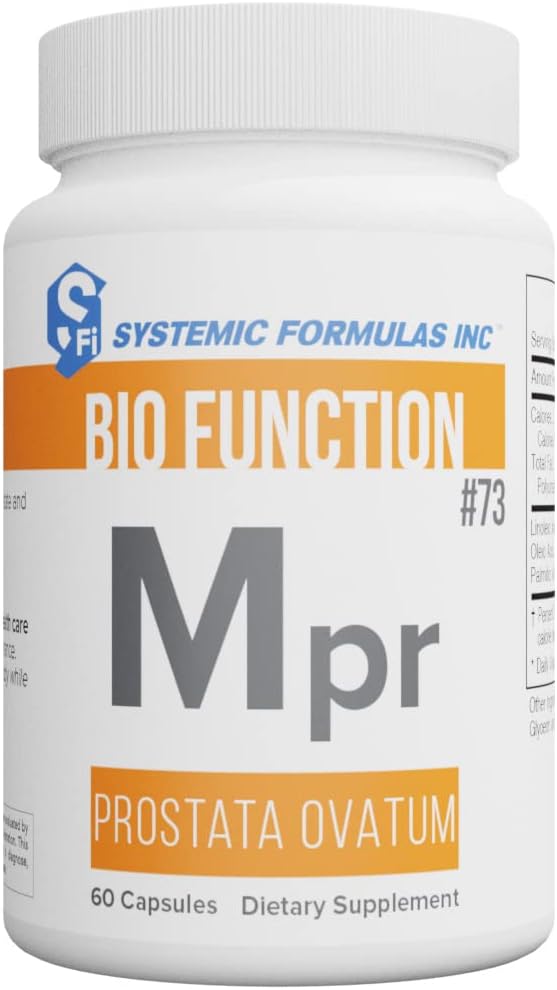 Formula sistemica Mpr – Prostata Ovatum 60 Capsule Bio Function #73. Supporta le ghiandole riproduttive maschili e femminili.