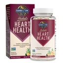Garten des Lebens Kräuter Herz-Gesundheits-Ergänzung mit Folat, Bergamotte, Grüner Tee & Vitamin E & K für Cholesterin, Zirkulations- & Blutdruck-Unterstützung, Non-GMO, Glutenfrei, Citrus Flavor, 30 Servierungen