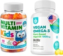 DR. MORITZ Kids Multivitamin Gummis und Vegan Omega 60 Softgels