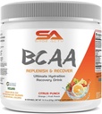 BCAA Powder Plus Glutamin und Elektrolytpulver für Erholung & Hydration - 30 Portionen (Citrus Punch)