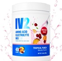 IV2 Premium Hydration Powder - Sugar-Free Electrolyte Mix + Aminosäuren & Essential Vitamine I Vegan, Non-GMO, Glutenfrei, Koffeinfrei (40 Portionen)