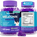 Melatonin Gummies 30mg per Adulti - Massima resistenza Melatonina Gummies per Relax & Soothing, Exogenous Melatonin Supplement con FOS per Immune, Gut Health e pH Balance, Sugar Free -120 Counts