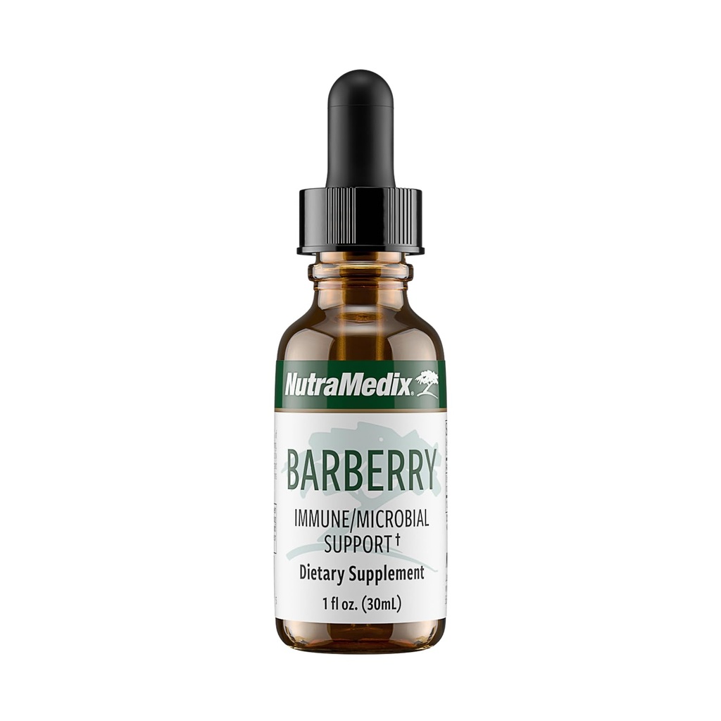 NutraMedix Barberry Immune Support & Antioxidants Supplemento - Liquid Oregon Uva Root Extract for Gut Health, Immunity & Microbial Support - Tinture di erbe per la salute immunitaria (1oz / 30ml)