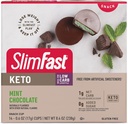 SlimFast Keto Fat Bomb Snack Cup, Mint Schokolade, Keto Snacks für Gewichtsverlust, Low Carb mit 0g Hinzugefügt Zucker, 14 Count Box (Packaging Mai Vary)