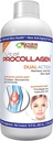 Procollagène vital d'énergie naturelle - Protéine de collagène hydrolysée liquide avec acide hyaluronique et glucosamine Chondrioitine Sulfate de facteur anti-âge pour les hommes et les femmes 16oz