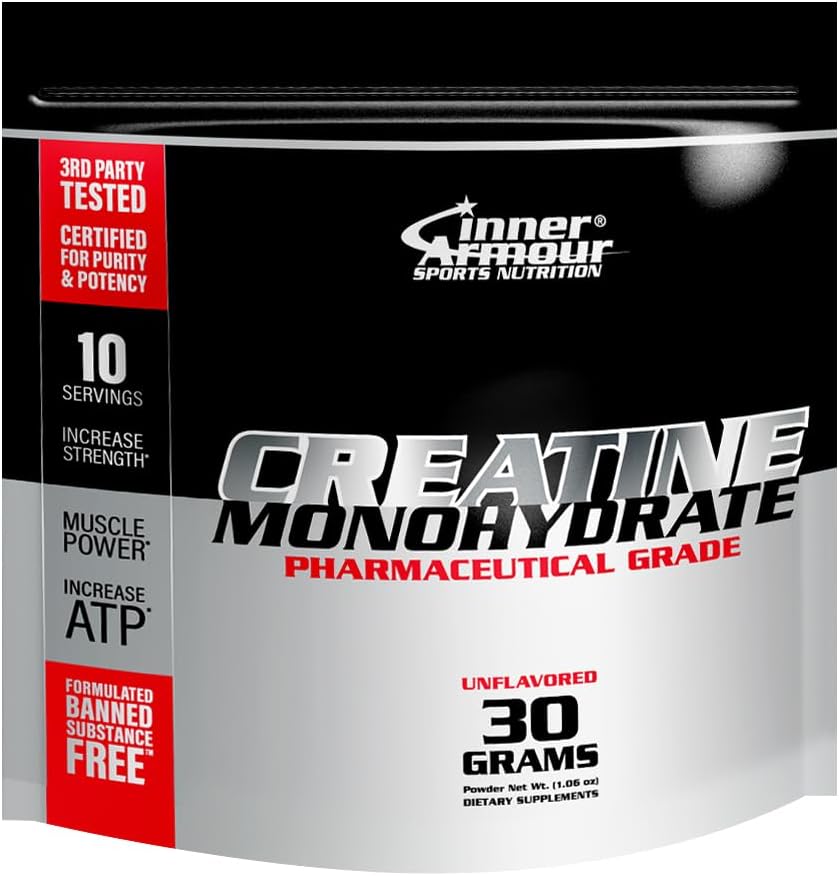 Mikronisiertes Kreatin-Monohydrat-Pulver - Erhöhung der Muskelkraft & Endurance - Schnelles Lösen, Flavor-Free, Vegan Fitness Supplement, Keto Friendly - 30 gr oder 10 Servierungen