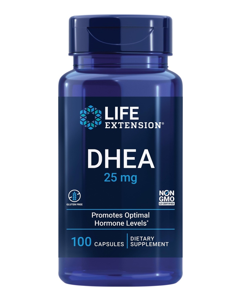 Life Extension Lithium 1000 mcg und DHEA 25 mg - Gehirngesundheit, Anti-Aging, Langlebigkeit, Immun- und Sexualgesundheitsergänzungsmittel - 100 Count Jede