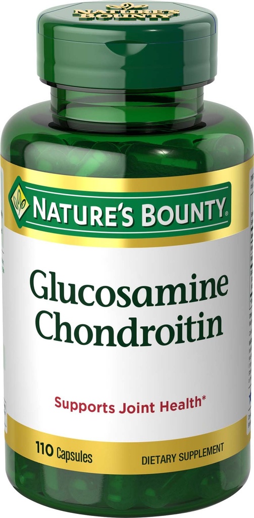 Nature's Bounty Glucosamine Chondroitin Pillen und Nahrungsergänzung, Unterstützung Joint Health, 110 Kapseln