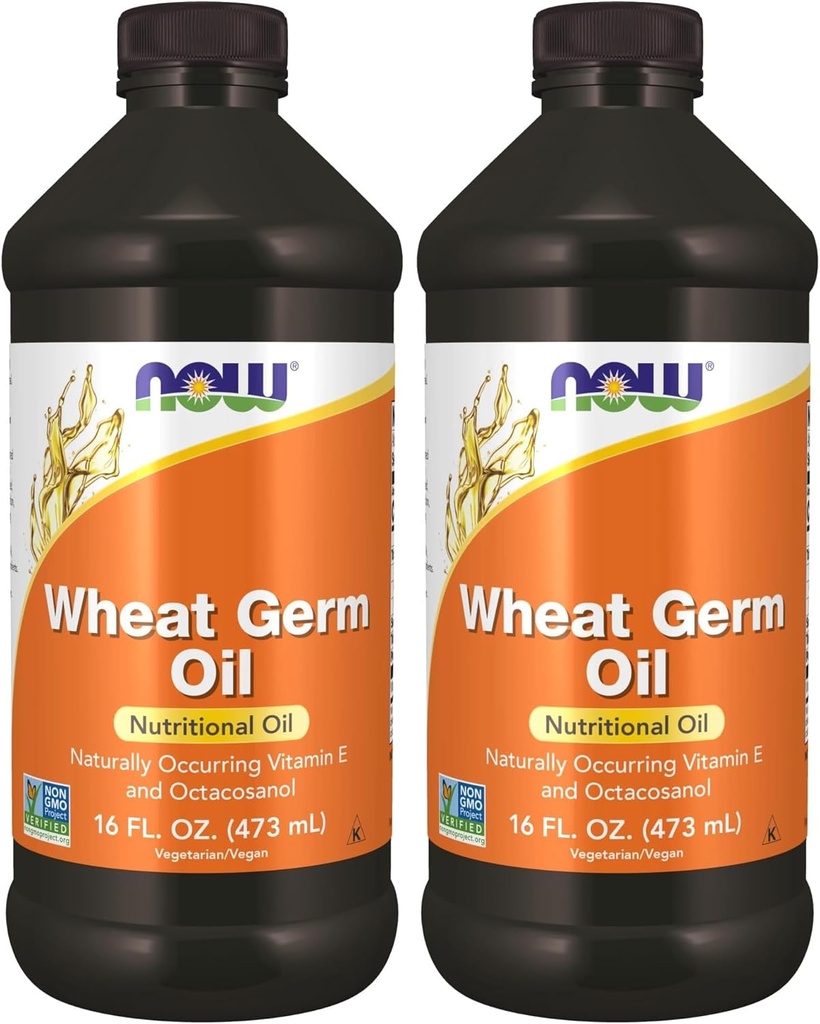 Suppléments, huile de germe de blé avec acides gras essentiels (AFE), huile nutritionnelle, 16-Ounce (paquet de 2)