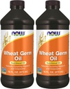 JETZT Ergänzungen, Weizen Germöl mit essentiellen Fettsäuren (EFAs), Nähröl, 16-Ounce (Pack von 2)