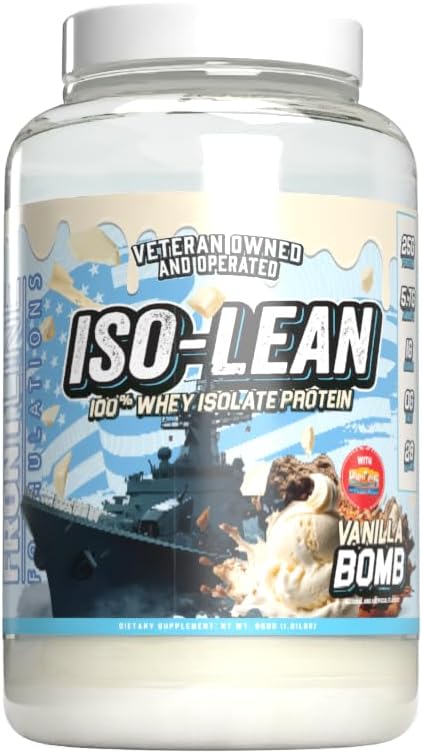 Isolean, 100% Whey Protein Isolat, schnelle Absorption, Iso Lean, Low Sugar, Maximize Recovery, 25 Gramm pro Servierung, Veteren Eigentümer und betrieben (28 Servierungen, Vanilla Bean)