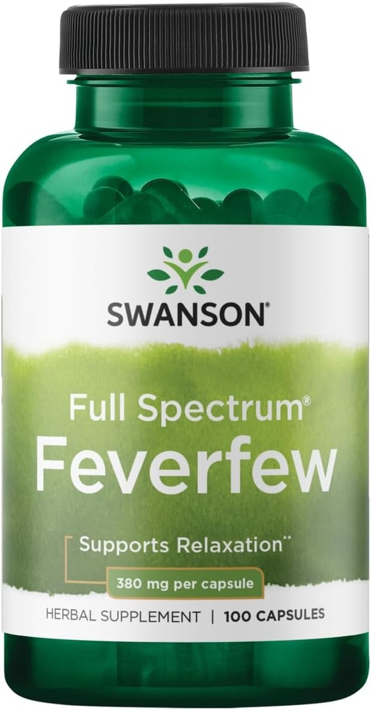 Swanson Feverfew 380 Milligramme 100 Kapseln