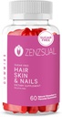 ZENZSUAL Haar-, Haut- und Nailgummis – Multivitamin mit Biotin, Vitamin C, B12 und Zink – Vegan-Ergänzung und Zuckerfrei (60 Gummi)