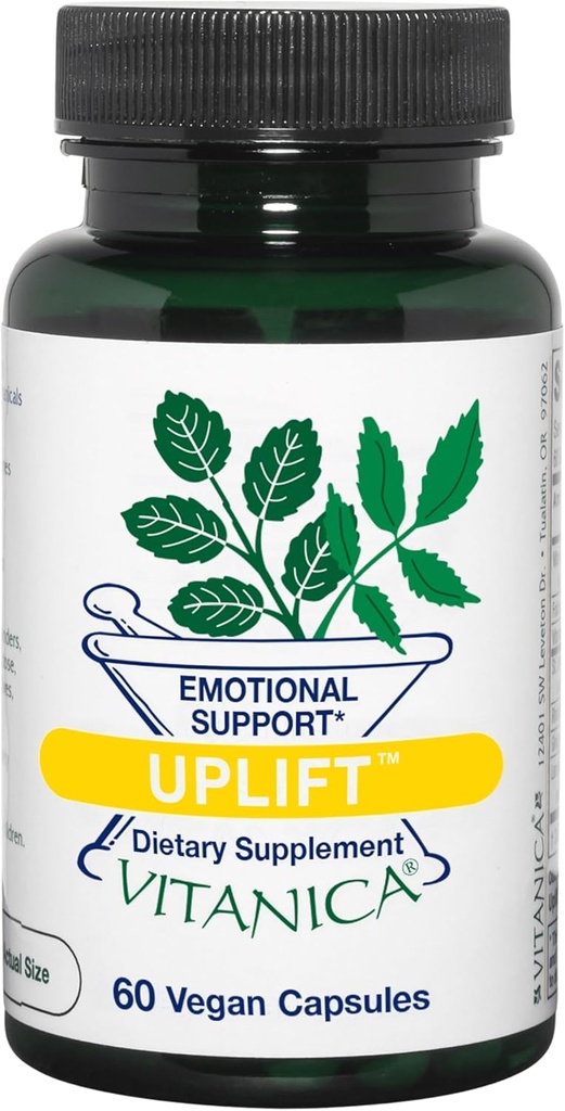 Vitanica Uplift, Mood e supporto emotivo, Vegan/Vegetarian, 60 capsule