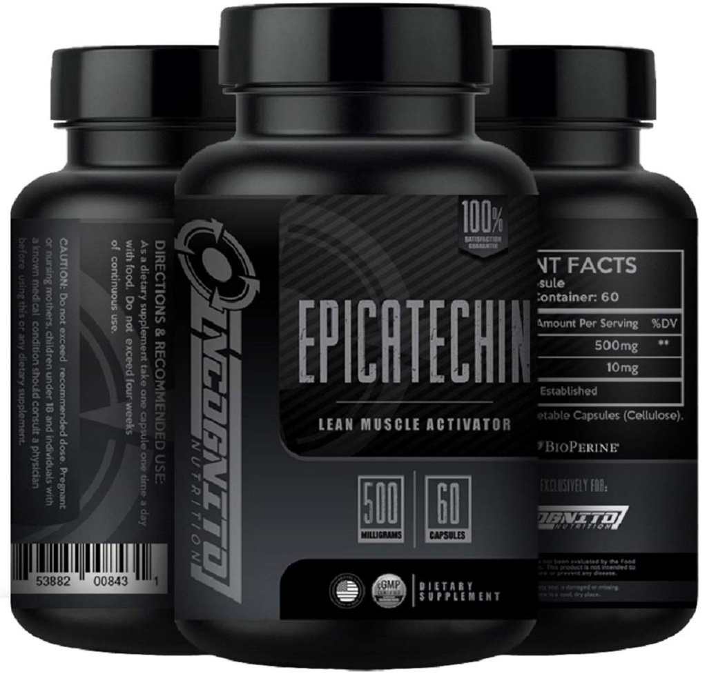 EPICATECHIN) 500 MGS par portion x 60 portions aide à promouvoir les muscles maigres et la force augmente la synthèse protéique peut réduire la myostétine (1)