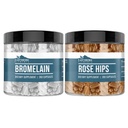 Earthborn Elements Rose HIPS & Bromelain Capsule Bundle (200 Kapseln jeder), Pure & uniluted, keine Zusatzstoffe