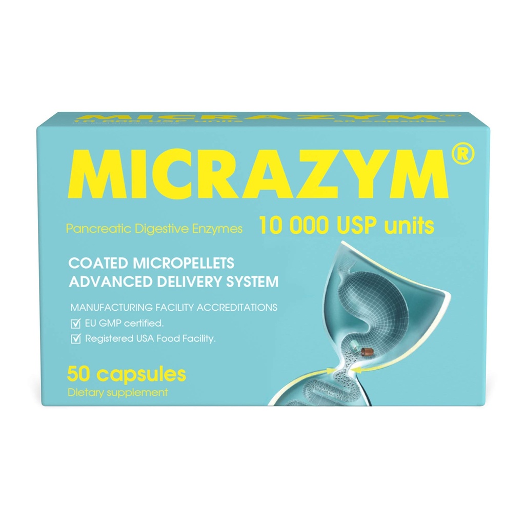 AVVA Pharmа Pankreasenzyme - 10.000 USP Effektive Pankreasenzymergänzungen - Verdauungsenzyme für Verdauung - 50 Fast-Acting Kapseln mit Amylase, Lipase und Protease