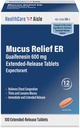 HealthCareAisle Guaifenesin 600 mg Extended Release - 100 Tabletten - Mucus Relief Expectorant für Chest Congestion Relief