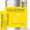 Prelude Bovine Colostrum Supplement - Grassfed Colostrum Powder Sticks for Gut Health, Immunity & Global Wellness - Colostrum Aids Hair, Skin & Digestive Health for Women & Men - Made in USA