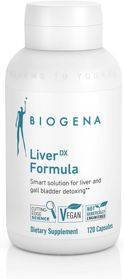 BIOGENA WISSEN SCHAFFT GESUNDHEIT LiverDX Formula Supplement - Leber- und Gallenblase Entgiftung, Reinigung & Reparatur* (Milk Thistle, Artichoke & Dandelion Extract, Lecithin)