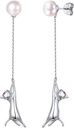 SILVERCUTE 925 Boucles d'oreilles en argent sterling pour les femmes,Silver Cat/Dinosaure/Devil Horn/Leaf/Snake/Skeleton Diverses boucles d'oreilles ou des menottes