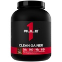 Règle 1 Gaineur propre - Formule de gain de maigre à haute protéine avec 560 calories, 30g de protéines de plein spectre, plus de 90g de glucides, moins de 6g de gras (15 portions, fudge de chocolat)