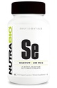NutraBio Selen Supplement, 200mcg - 90 Gemüsekapseln - Natürliche antioxidative Unterstützung