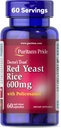Puritans Pride Doctors Trust® Red Yeast Rice 60mg mit Policosanol, Nahrungsergänzung, 60 Schnellfreigabekapseln
