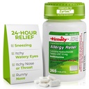 TIME-CAP Los Angeles, INC. Timely Cetirizine HCl 10 Mg 365 Tablets - 24 ore Allergy Relief da starnuti, Runny Nose, Itchy Watery Eyes, Itchy Throat o Nose