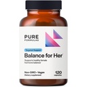 PureFormulas Balance per Lei - Equilibrio di ormone per le donne - DIM, Cohosh nero, Calcium D-Glucarate, EGCg Estratto di tè verde & Chaste Tree Supplement per Mood Support & Estrogen Metabolism -120 capsule