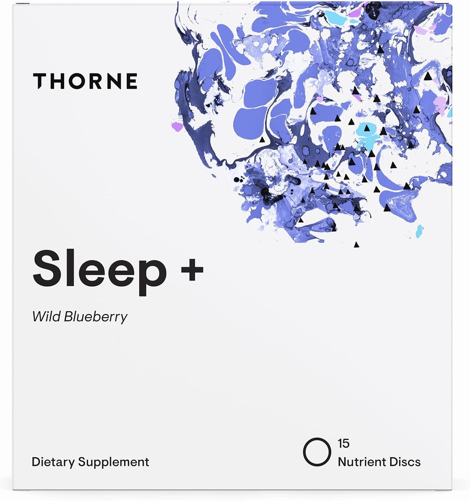THORNE Sleep + Dissolvable Supplement Disc - Kamille, L-Theanin und Melatonin für tiefen, erholsamen Schlaf - 15 Servierungen
