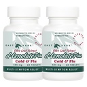 EAST PARK d-Lenolate Plus Cold & Flu Homeopathic Remedy für Erwachsene & Kinder | Immunsystem Booster mit Olivenöl Blatt Extrakt, Neem Blatt Extrakt & Echinacea | 625mg, 24 Tabletten | Non-GMO (Pack von 2)