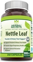 Herbal Secrets Nettle Leaf 900 Mg Par Serving 240 Capsules Supplément - Soutient le traîtage urinaire et la prostate - Soutient la santé respiratoire supérieure