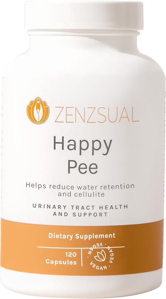 ZENZSUAL Happy Pee – Urinary Tract Support with Organic Cranberry and D-Mannose - Comprehensive UTI Pain Relief Support for Women - 120 Capsules