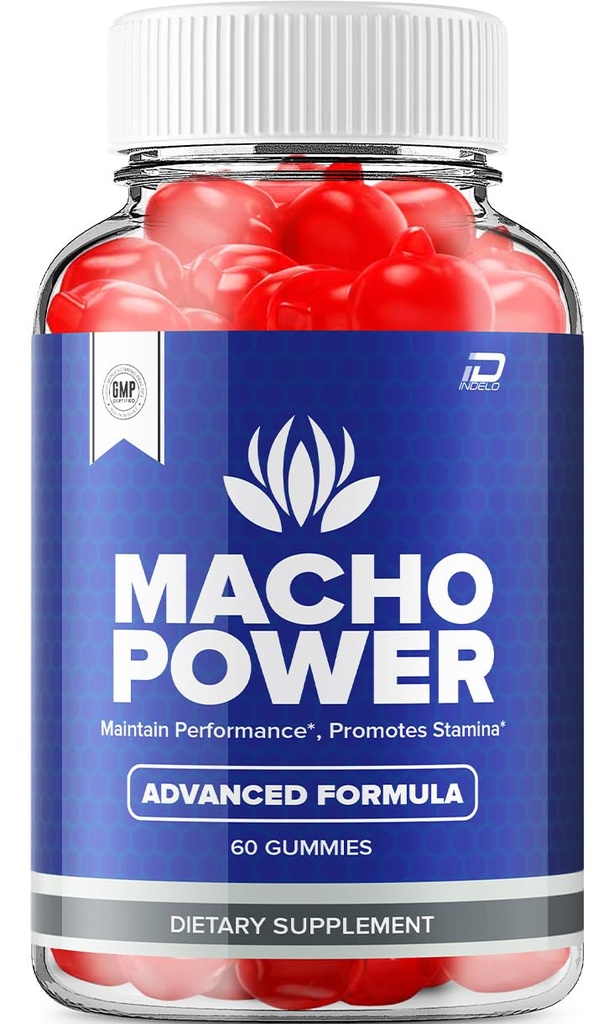 Macho Power Gummies für Herren – MachoPower Male Gummies All-Natural Supplement, Power Macho Gummies Bewertungen (1 Pack - 60 Gummies)