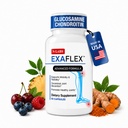 N-Labs ExaFlex Glucosamine Chondroitin MSM, Bromelain Capsules - Joint Supplements für Männer und Frauen mit Boswellia Extract, Turmeric and Quercetin - Unterstützt Joint Health - Made in USA - 60 Kapseln