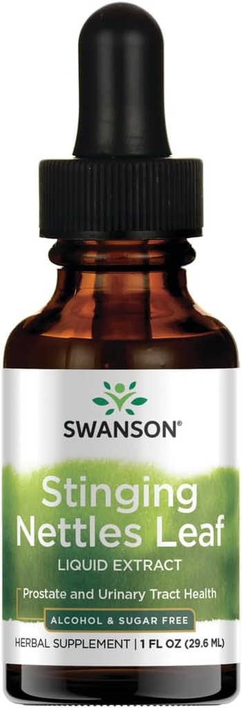 Swanson Sting Nettles Blatt Flüssigextrakt Alkohol und Zuckerfrei 1 fl Unze (29,6 ml) Flüssigkeit