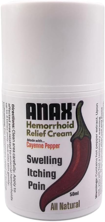 Anax natürliche heiße Pfeffercreme hilft Anal Juckreiz, Schmerzen und Entzündungen im Zusammenhang mit Hämorrhoiden