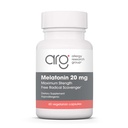 Groupe de recherche sur l'allergie Mélatonine 20mg - Mélatonine pure, force supplémentaire pour les adultes, aide au sommeil, dose élevée, capsules végétariennes - 60 Nombre