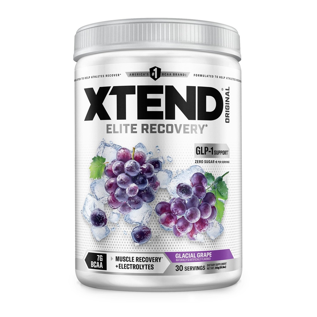 Xtend XTEND Original BCAA Pulver 7g BCAA und 2,5g L-Glutamin, Sugar Free Post Workout Muskel-Recovery-Getränk mit Aminosäuren für Männer und Frauen, 30 Servierungen