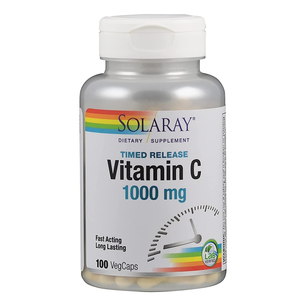 Solaray C Supplemento di rilascio a due stadi, 1000 mg, 100 conte