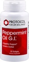 Protocol Peppermint G.I. - pour le soutien sanitaire digestif* - avec de la menthe poivrée, de l'huile de gingembre et de l'huile de fenouil - Enteric-Coated - Sans produits laitiers et halal - 90 Softgels