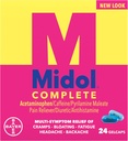 Midol Menstural Complet, Gelcaps, 24 ct