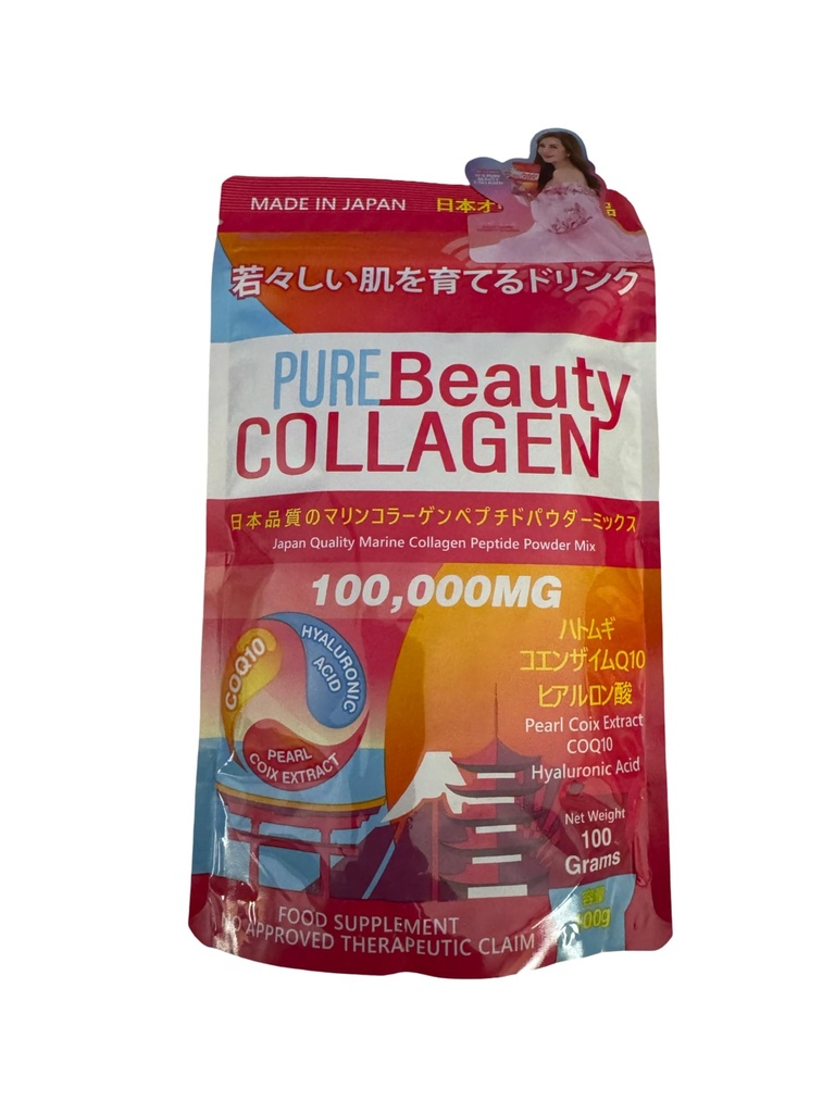 100.000mg Marine Collagen Pulvermischung