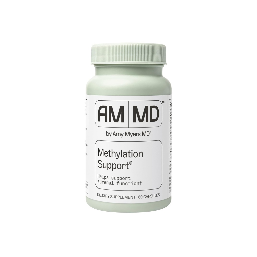 Supporto di metilazione di Amy Myers MD - Supplemento MTHFR - Supporta la funzione surrenale, Gut & Liver Health - Contiene Folate, Vitamina B12, B6 & B2 - Non-GMO & Gluten-Free - 60 Capsule (30 Serve)